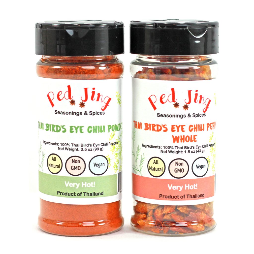 Extremely Hot Combo – Whole Thai Bird’s Eyes Chili 1.5 oz & Thai Bird’s